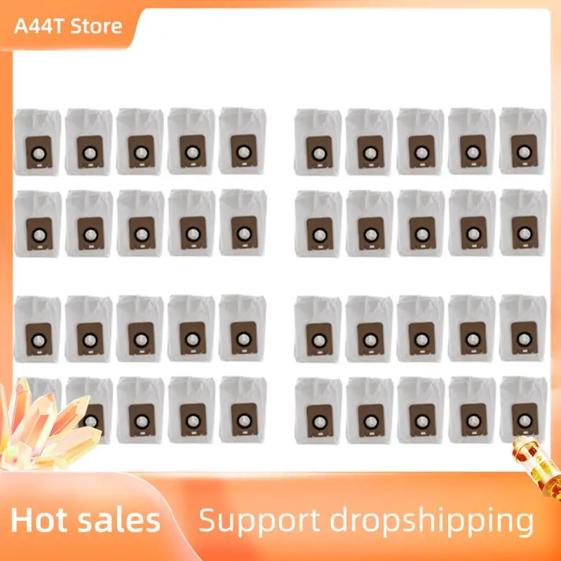 

A44T 40Pcs Dust Bags For Dreame Bot Z10 Pro Vacuum Cleaner Spare Parts Accessories