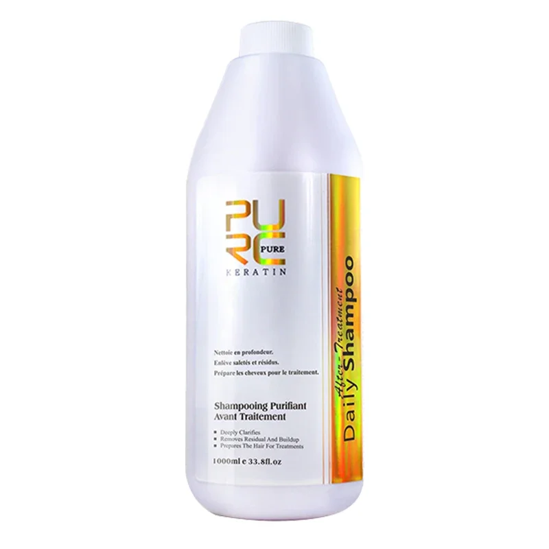 PURC 1000ml Keratin For Hair Straightening Treatment Smoothing Curly Frizzy Brazilian Keratin Hair Care Products Professional image 3