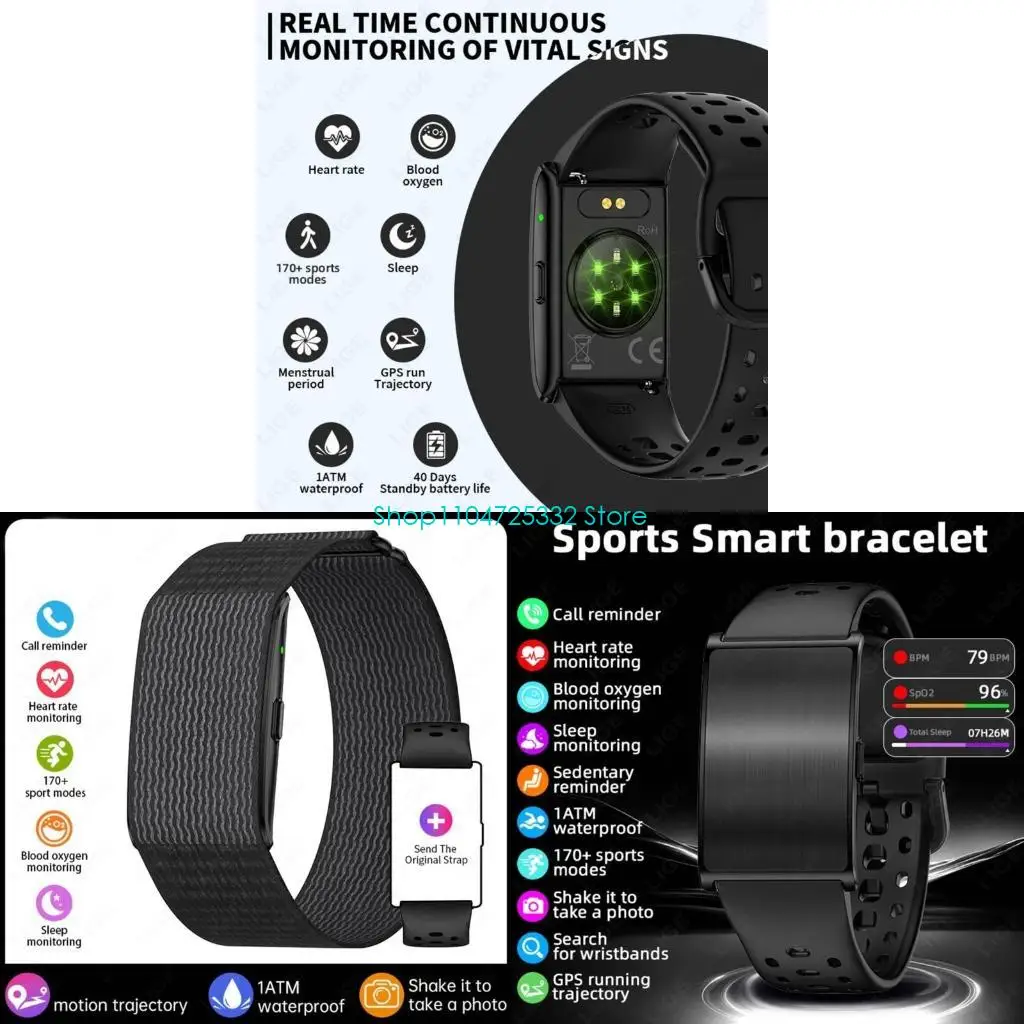 

P5EA Health & Fitness Monitor Small Sleep Tracking Multiple Workout Type Extended Battery Performances for Daily Wear