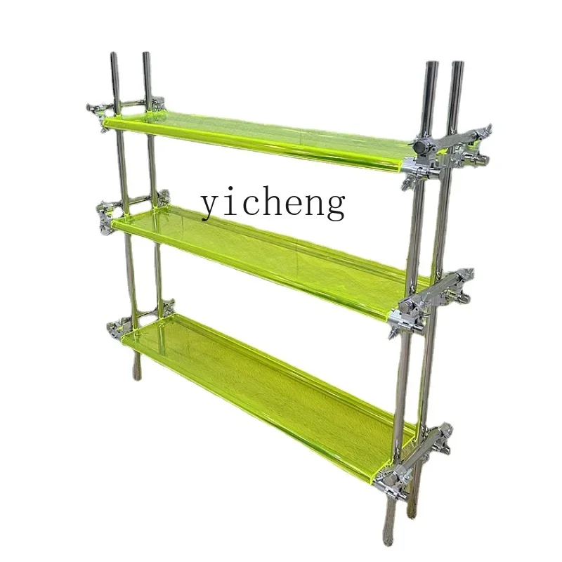 ZZf Stainless Steel Zhongdao Display Floor-Standing Acrylic Shelf Industrial Wind Scaffold