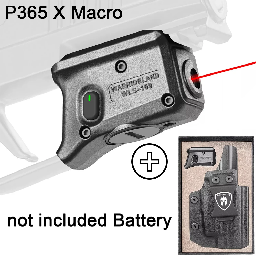 Red/Green Laser Sight,Not Provide Battery,Tailored Fit P365X Macro Beam Sight,With P365X Macro Holster,Right Hand