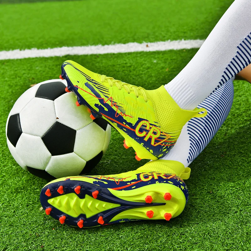 

Мужские футбольные бутсы, нескользящие футбольные бутсы средней высоты FG/TF Chuteira Campo, высококачественные матчевые кроссовки для футзала в помещении