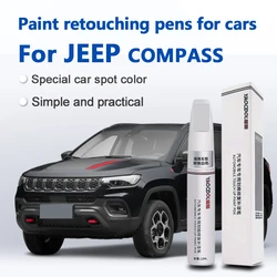 For Jeep Ccompass Jeep Cherokee Paint Pen Pearl White Car Paint Scratch Repair Kit