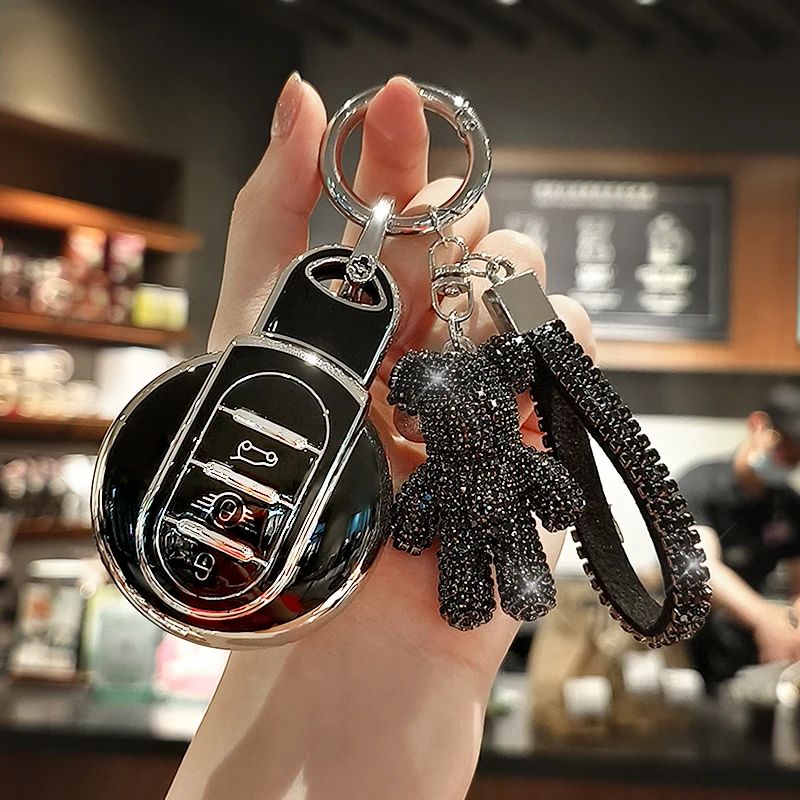 TPU 자동차 키 케이스 커버 쉘, BMW 미니 쿠퍼 JCW ONE 클럽맨 컨트리맨 F55 F56 F57 F54 F60 R56 R60 R60 S 로드스터 보호대