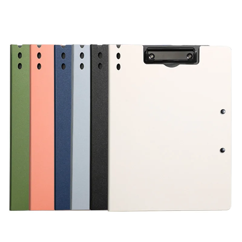 A4 File Folder Clipboard Writing Pad Memo Clip Double Board Paper Clips Test Paper Organizer School Supplies Office Stationary