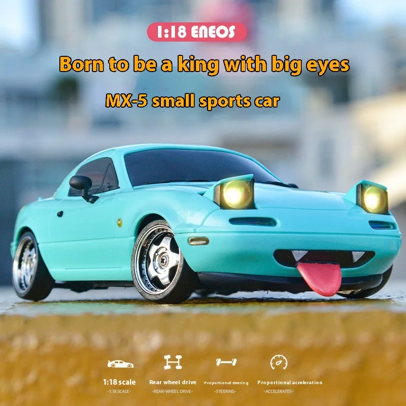 

Ld1804 Full Proportional Gyroscope Rear Drive Mx-5 Remote Control 1:18 Flip Light Drift Rc Remote Control Car Male Gift