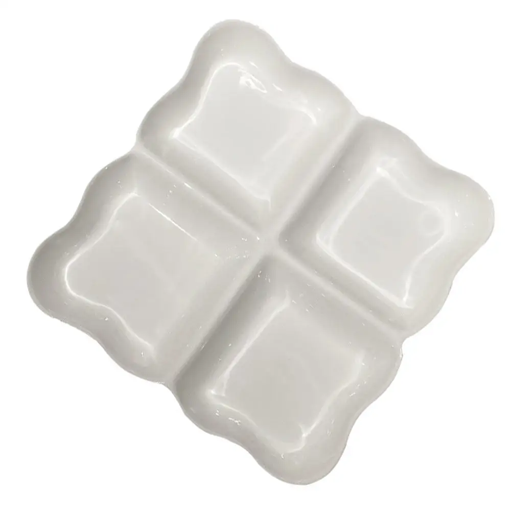 

Керамическая тарелка для фруктов с 4 секциями, креативный дизайн для праздничных мероприятий и семейных ужинов, декоративная керамическая посуда, блюдо для еды