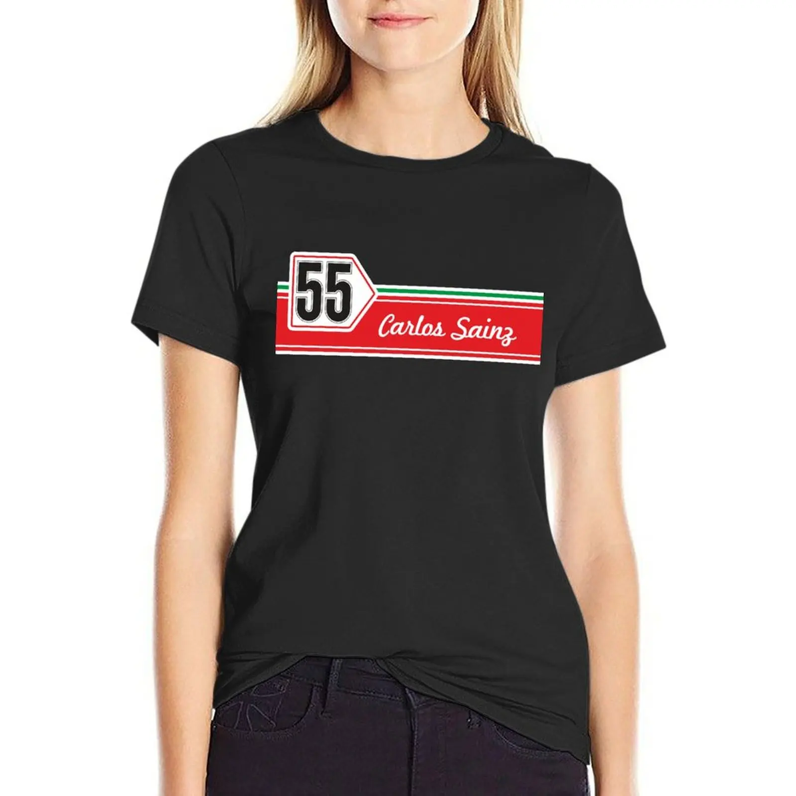 Carlos sainz 55 retro | f1 T-Shirt Anime Kleidung Sommerkleid ung süße Tops Bluse Mode Frau Bluse 2024