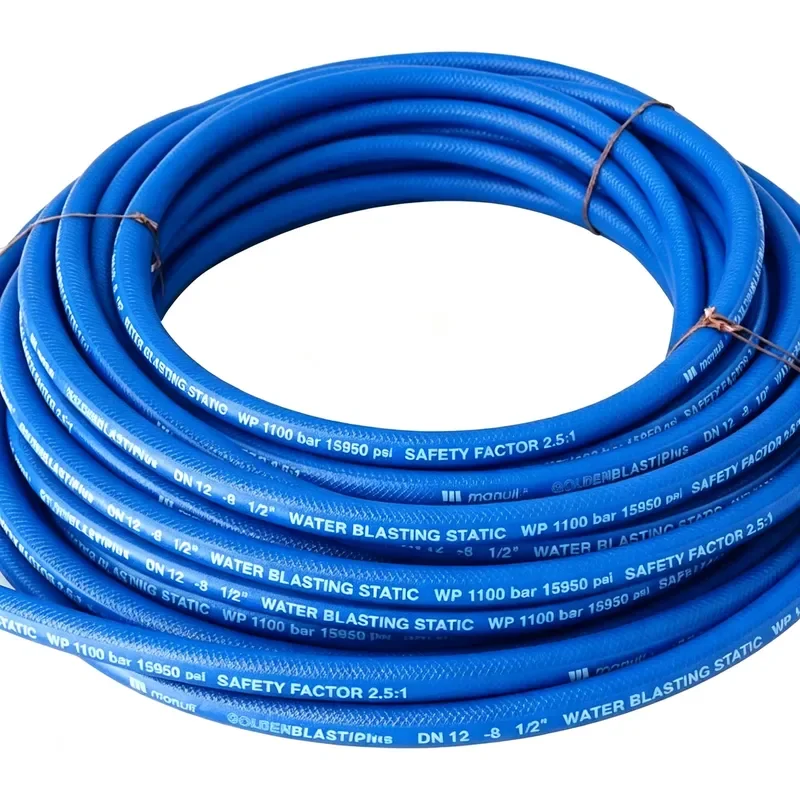 1500 Bar Ultra High Pressure Thermoplastic Hose Flexible High Pressure Water Jet Cleaning Pipe for Hydroblasting