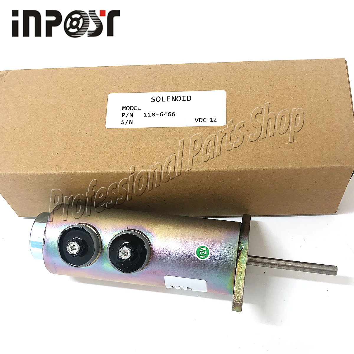 

110-6466 12V Fuel Shutoff Stop Solenoid Valve 1106466 6T-4121 For Caterpillar 3304 3306 3406B 3306B 3406C SR4