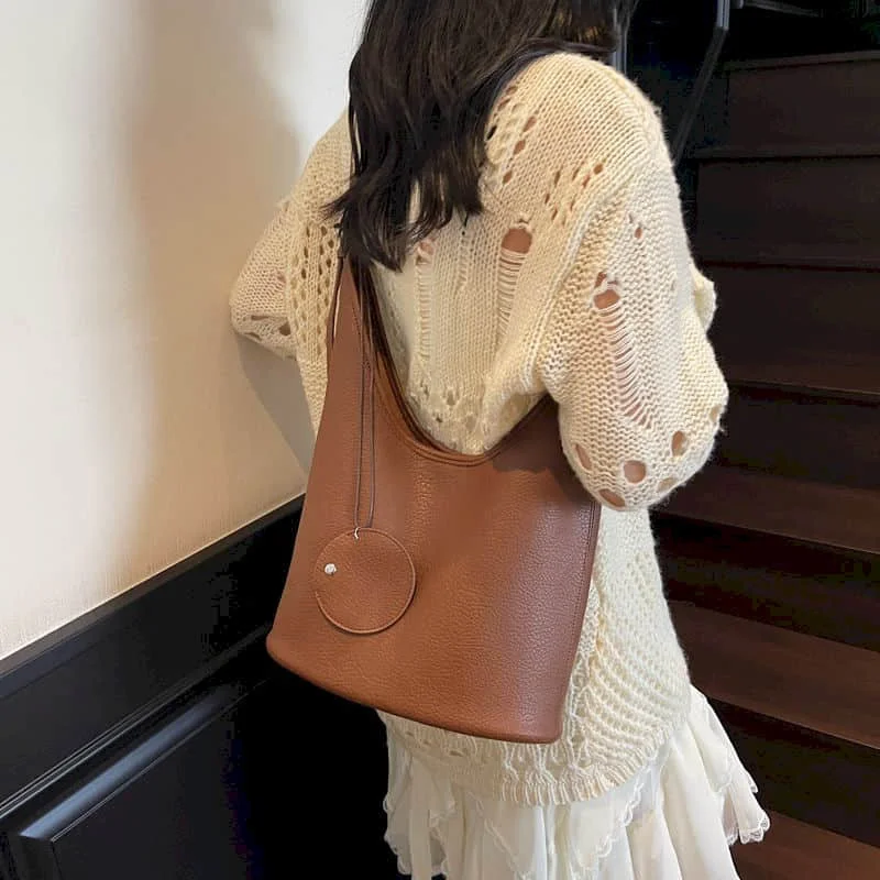 

Shoulder Bags Women Korean Style Handbags Versatile Minimalist Commute Luxury Office Lady High Quality Vintage Crossbody Bags
