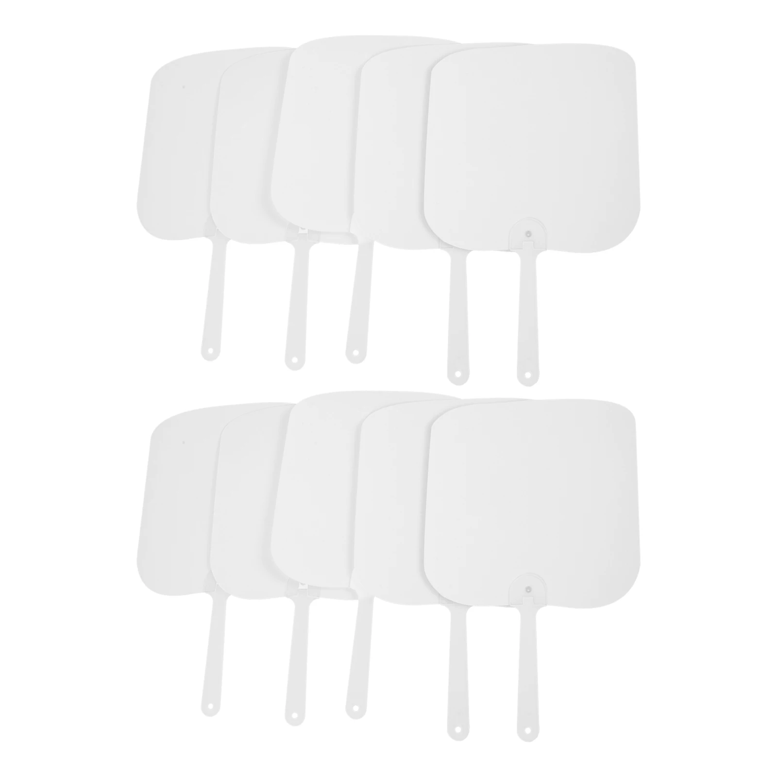 

10 Pcs Fan Set Travel Hand Held Fans The Pet Plastic Sublimation Blank