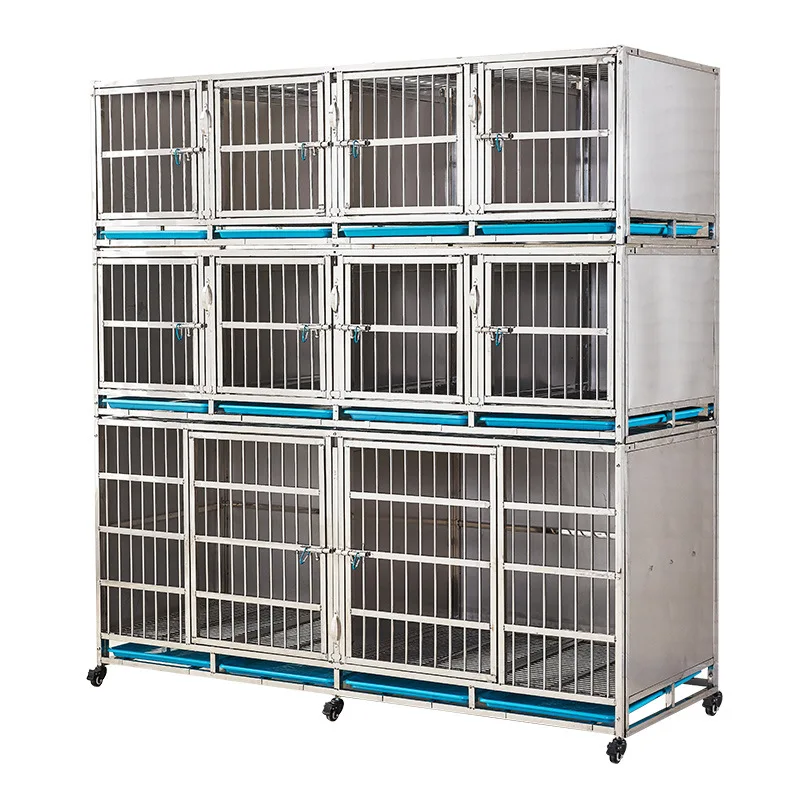 

Stainless steel dog cage inpatient cage combination cage mother cage breeding cage pet store foster care display cage foster car