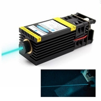 Focusable 488nm 100mw Sky Blue Dot Laser Diode Module DC12V PWM Control