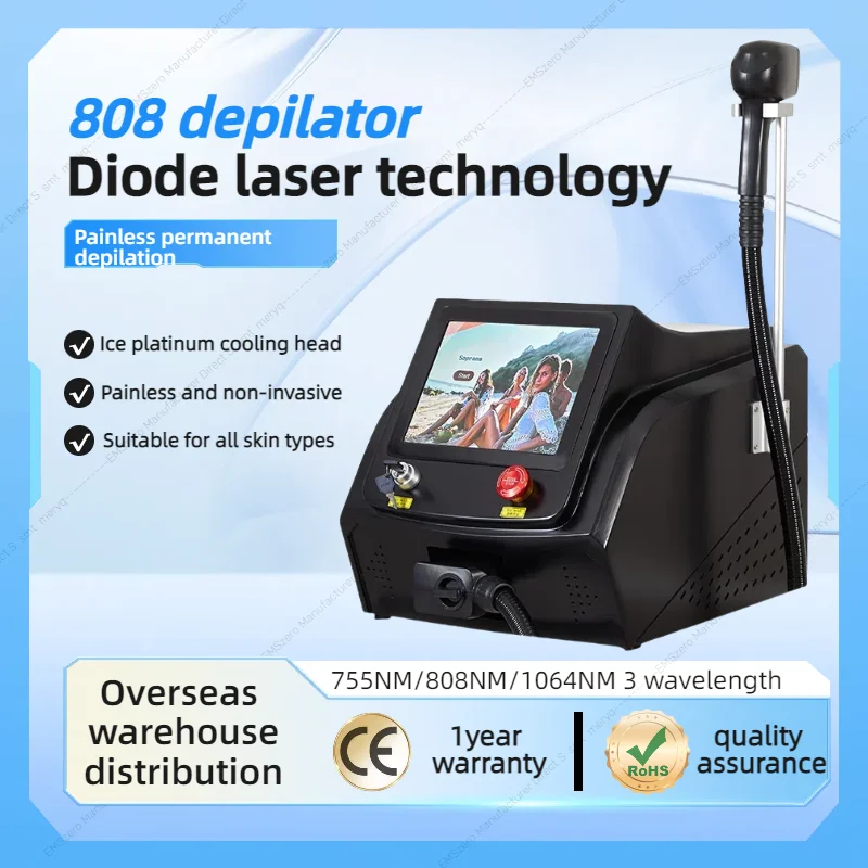 

2in1 Diode Laser 808 Hair Removal Picosecond Tattoo Removal Machine Multifunctional Freckle Removal Dullness Beauty Instrument
