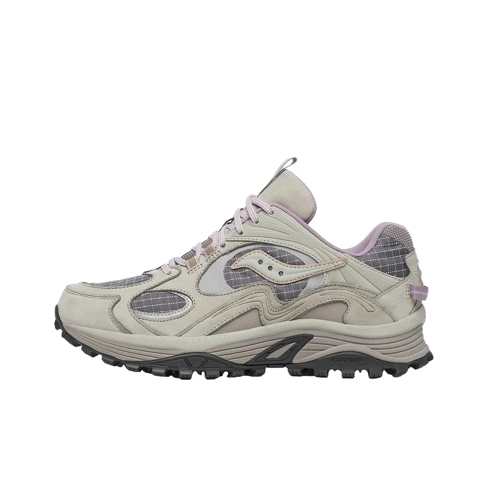 Saucony Grid Aura X Chaussures de course respirantes et de soutien unisexe gris