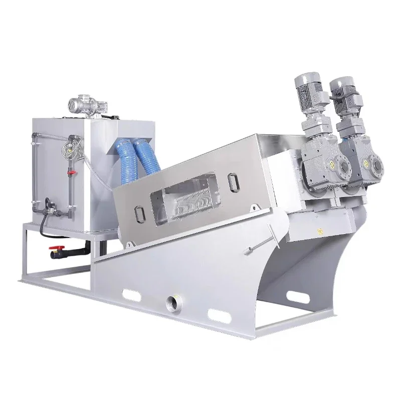 

Wastewater recovery machine Stacked screw sludge dewatering machine Pig manure sludge press Aquaculture sewage treatment machine