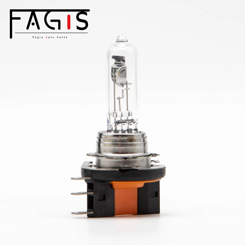 Fagis 1 Pcs H15 12V 15/55W 3350K Warm White High Low Beam Auto Headlights Car Lights Halogen Bulbs