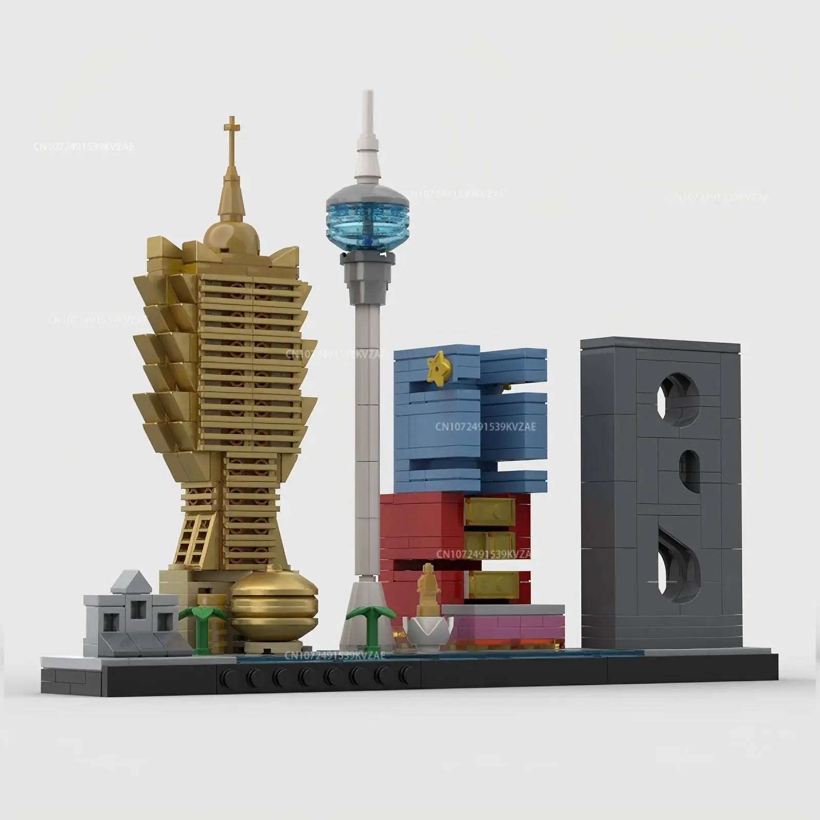 MOC City Skyline Famous Attraction Building Blocks Seattle Kuala Lumpur Street View Architecture Home Decoration Toys Xmas Gifts
