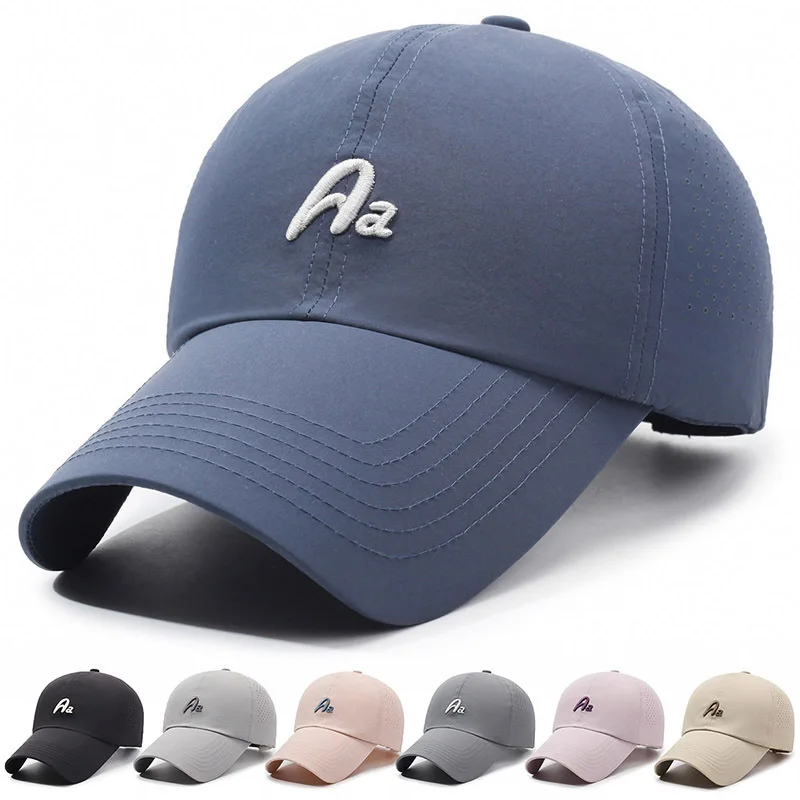 Summer new breathable light and quick-drying cap female soft top outdoor visor baseball cap male baseball cap female