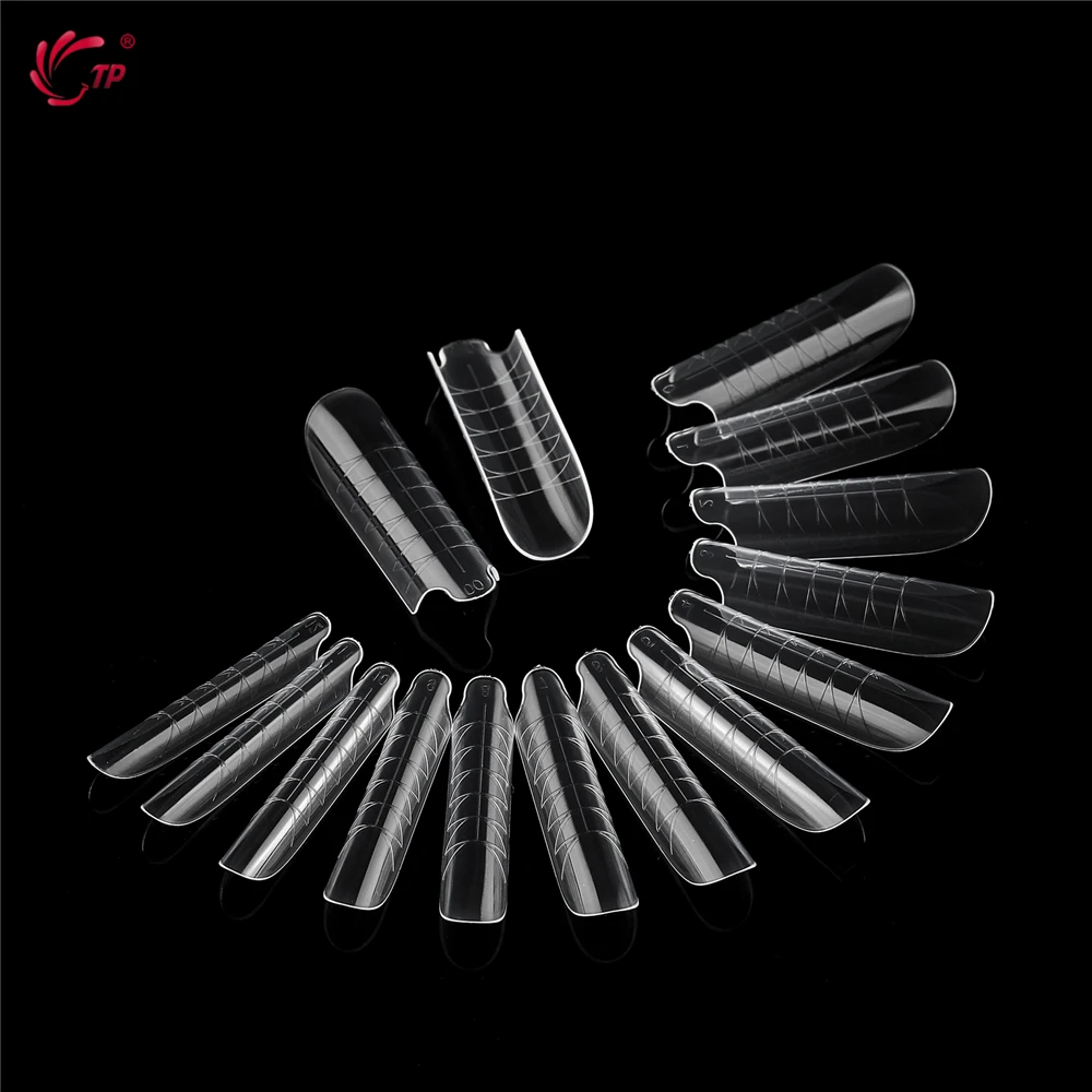 TP 150pcs Dual Forms Nails Widen Quick Building UV Gel Mold Full Cover Nail Extension Forms Acrylic Top Forms for Poly Nail Gel