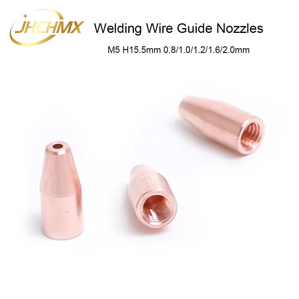 JHCHMX-Buse de guidage de fil de soudage à la main, laser à fibre, tête pour Chaoqiang SUP QILIN Ospri WSX HANWEI, M5 H15.5, 0.8mm, 1.0mm, 1.2mm,