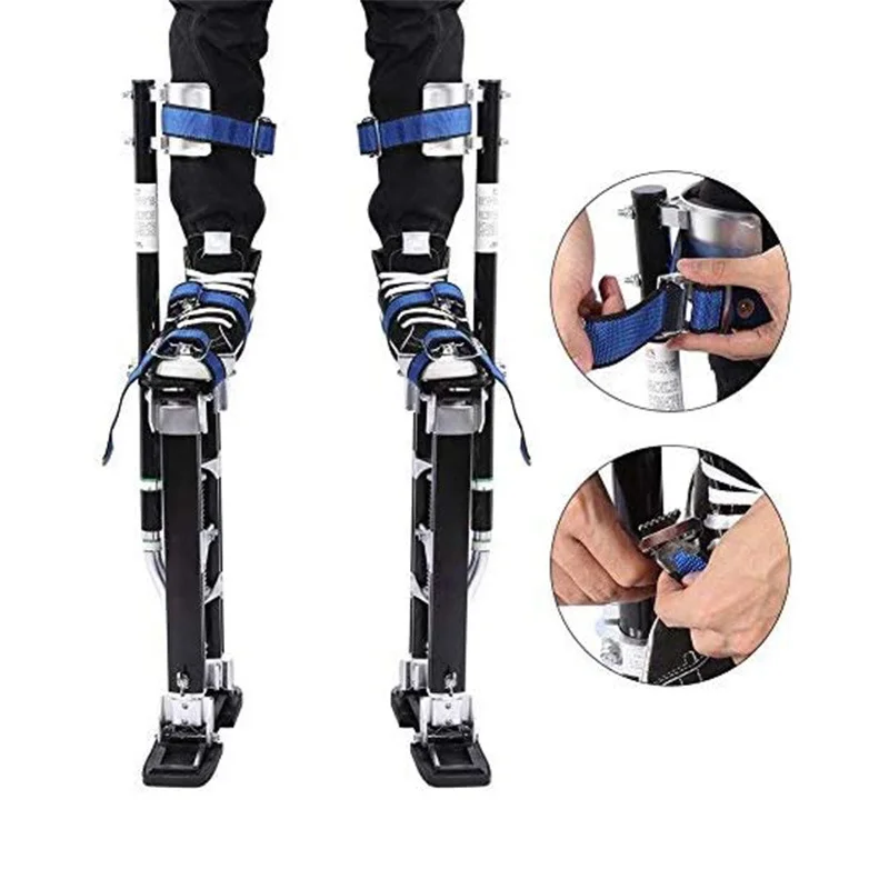 Aluminum Telescopic Step Ladder Climbing Board Height Adjustable Platform for High Altitude Work Construction Tool Heavy Duty