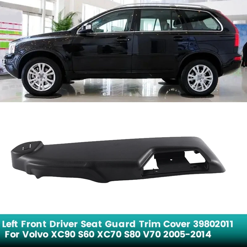 Left Front Driver Side Power Seat Trim Cover 39802011/12 For Volvo XC90 S60 XC70 S80 V70 05-14 Seat Outer Guard Panel Parts -B