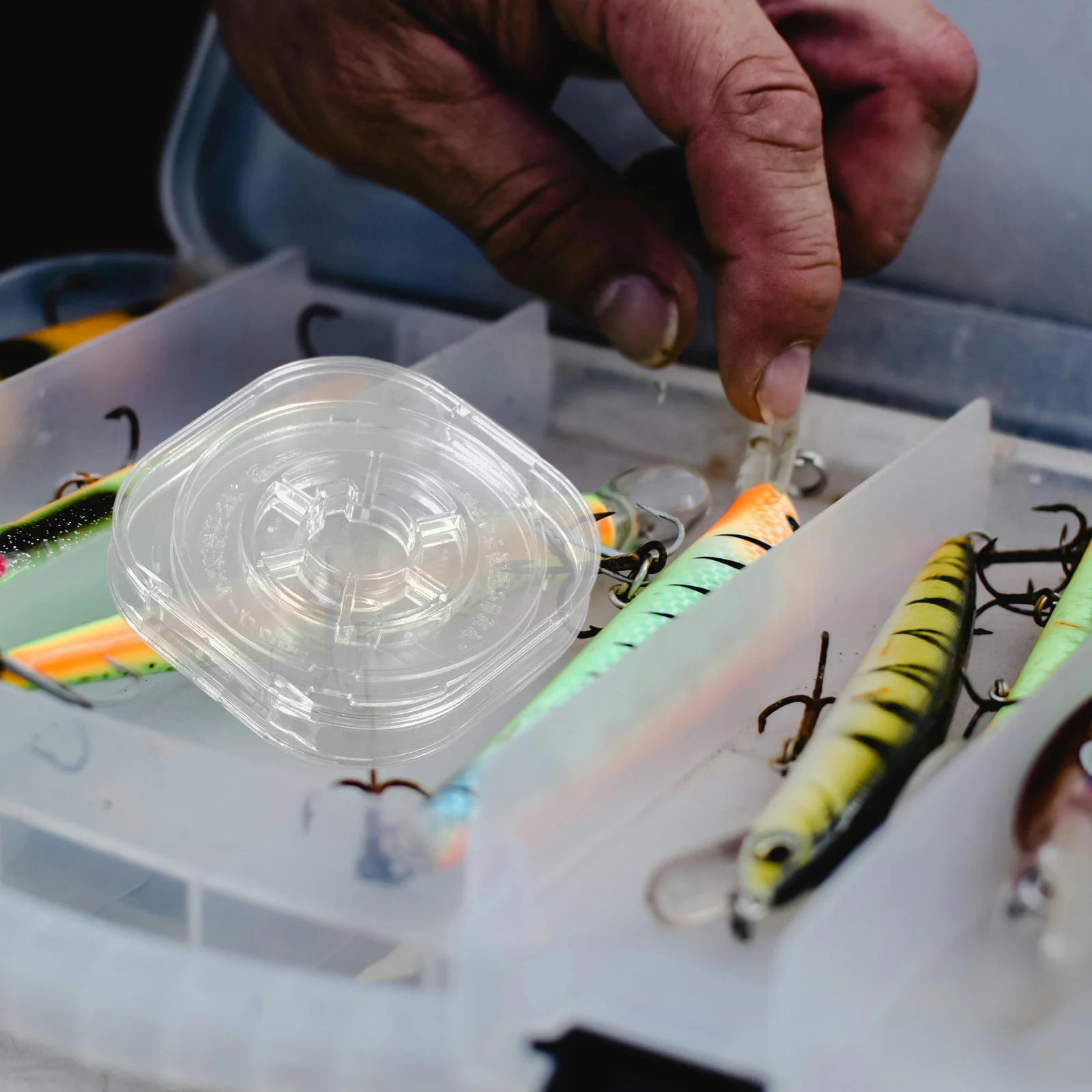 5 قطعة بكرات خط الصيد المنظم اكسسوارات المبتدئين الخبرة الصيادين التعامل بشكل جيد التصميم العالمي حامل معدات الصيد