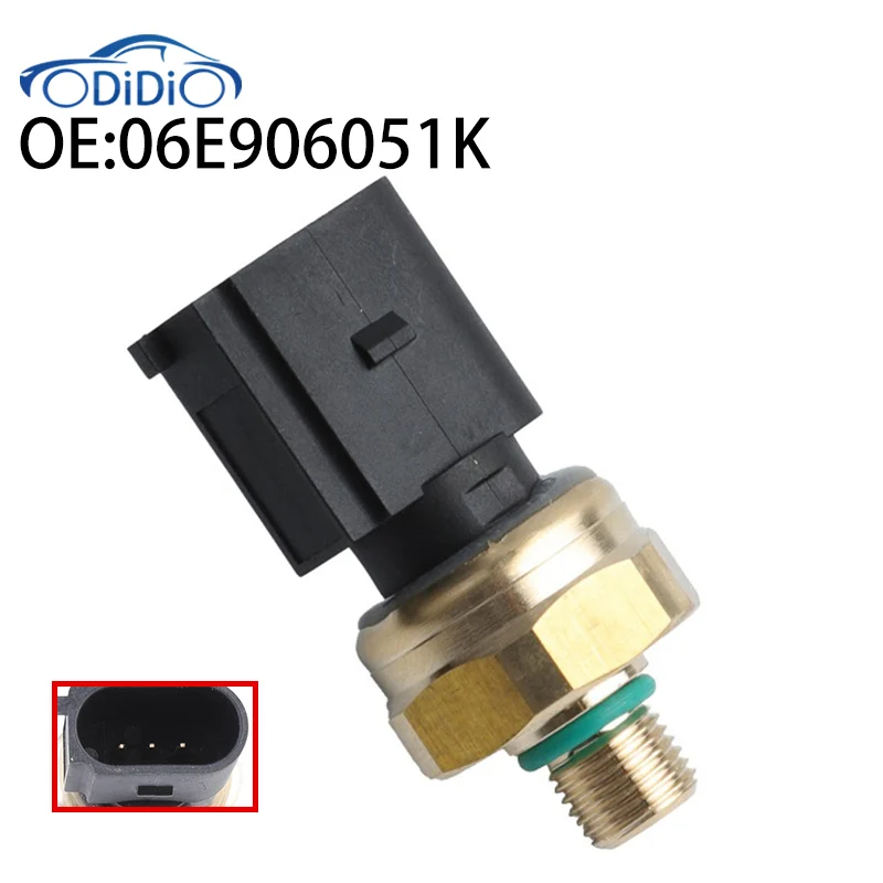 ODiDiO 06E906051K Fuel Pressure Sensor For VW Passat B6 for AUDI 06E906051J 06E906051E 06E 906 051K 51CP06-04 51CP06-03