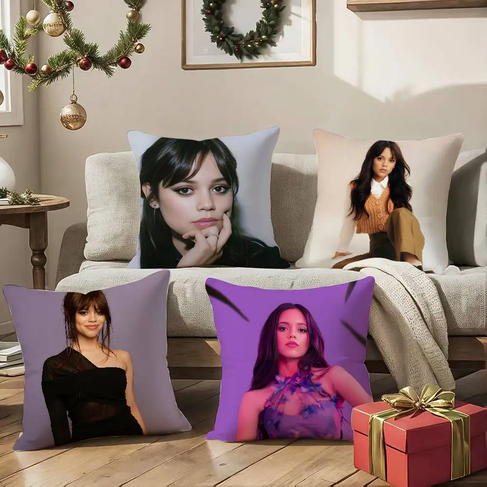 جينا O-Ortega كيس وسادة مكافحة الغبار المخدة غير مرئية سستة حريري قصير أفخم غطاء وسادة أريكة