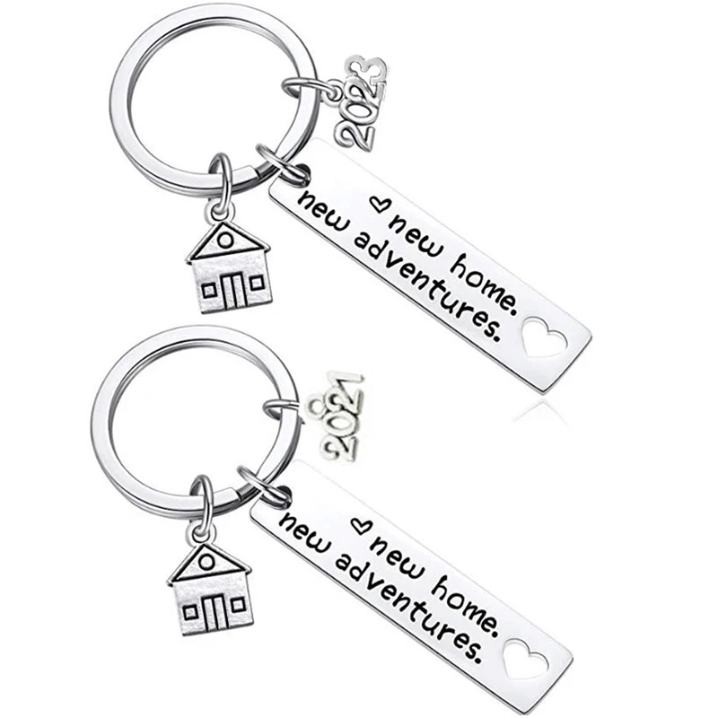 New Home Keychain 2025 2023 Housewarming Gift For New Homeowner House Keyring Moving In Key Chain Jewelry From Real Estate Agent