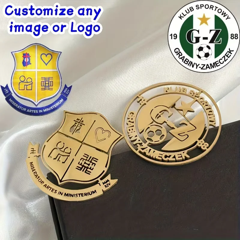 Broche con logotipo personalizado, creatividad simple, acero inoxidable, diseño de empresa, broches para mujeres y hombres, emblema, accesorios de joyería, regalos