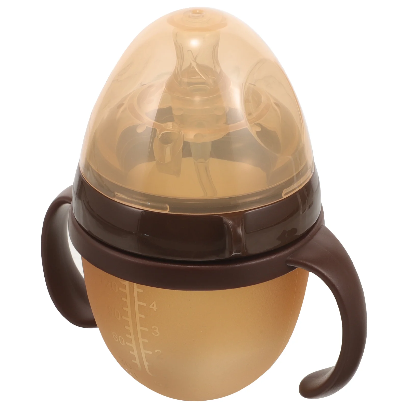 

Silicone Baby 150mL Coffee Brown Design Lightweight Milk Sturdy Portable Bottle Bottle