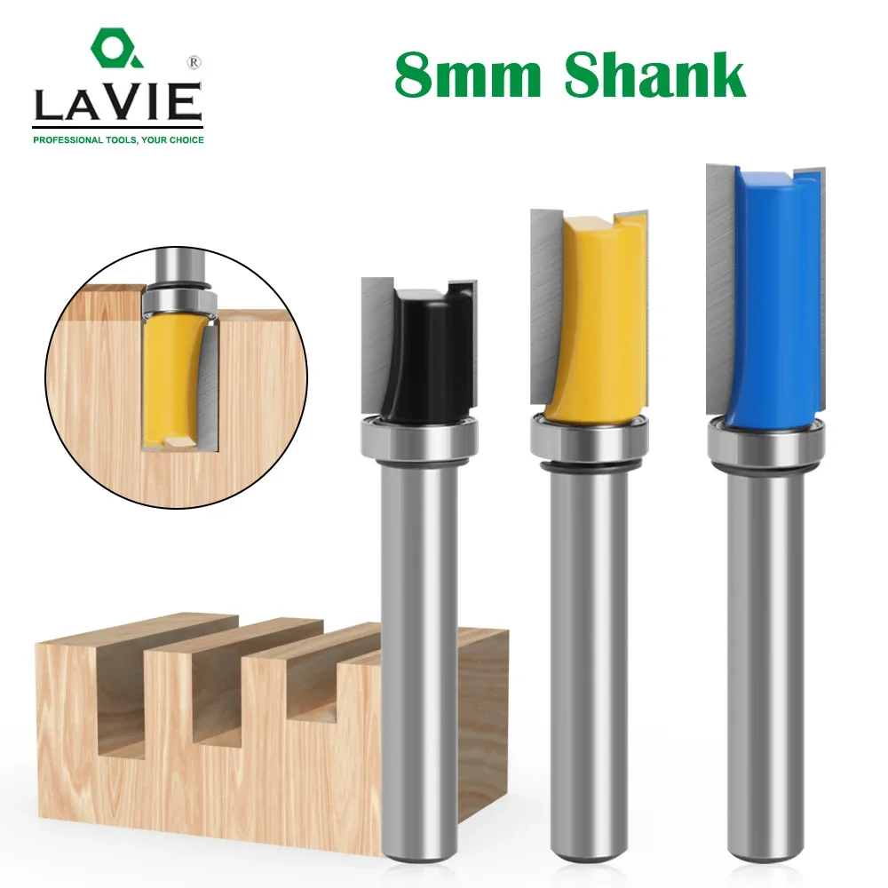 Haste Flush Guarnição Router Bit Padrão Bit Rolamento Inferior Superior Modelo Lâmina Fresa Madeira Carpenter Mc02210s 1pc Milímetros