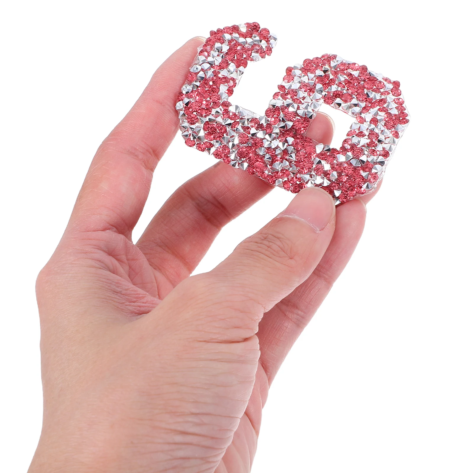 

10Pcs Creative Heat Transfer Rhinestones Number Stickers For Garment - Sparkling DIY Appliques For Fashion