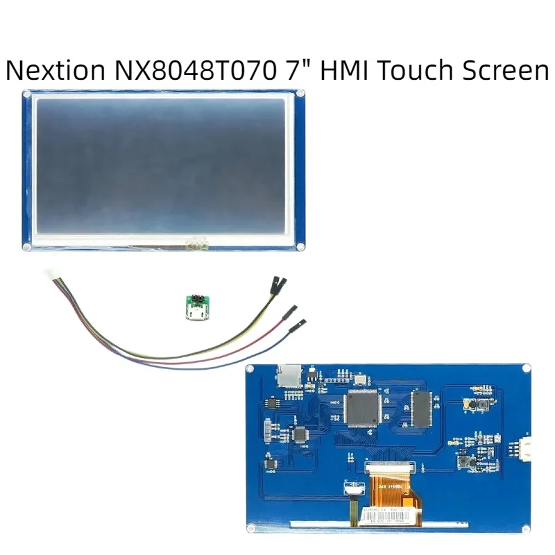 Nextion NX8048T070 7 Inch HMI Intelligent Touch TFT LCD Screen Module, 800×480 UART Serial Display, English Version Kernel with