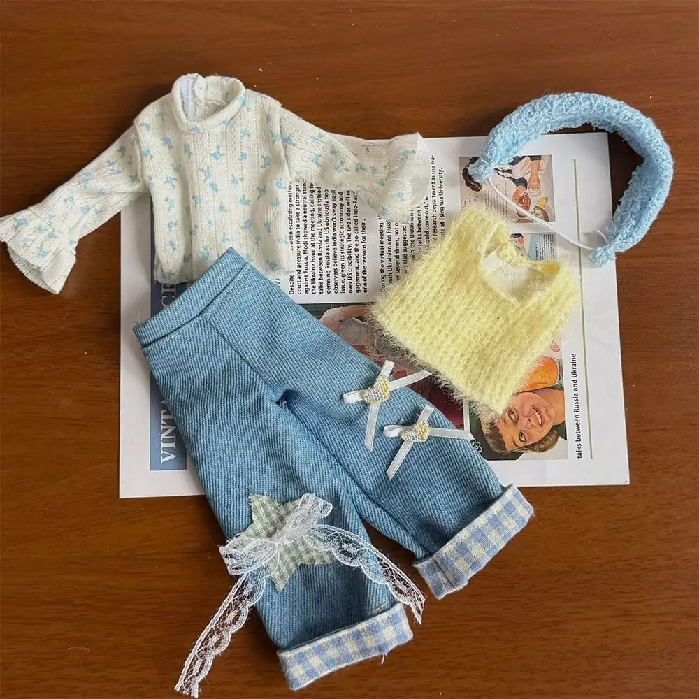 30cm 사이즈 BJD 인형 드레스 프린세스 로리타 스타일 메이드 의상 인형 캐주얼 세트 1/6 스케일 교체 가능한 옷 패션 인형 의상