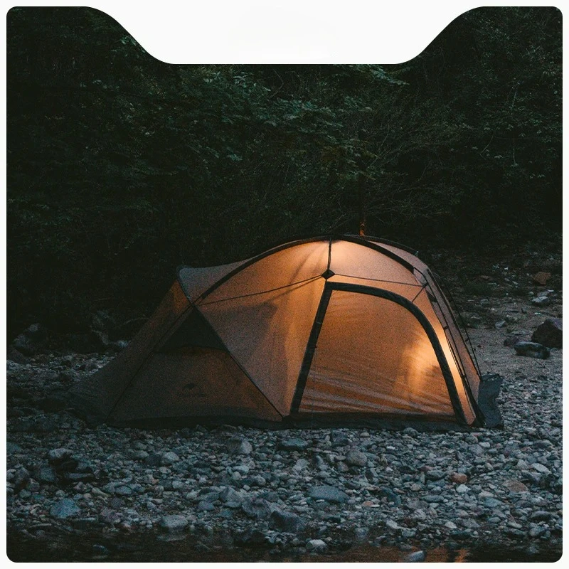 Outdoor Lightweight One Room One Hall Rainproof and Sunscreen Camping Tent
