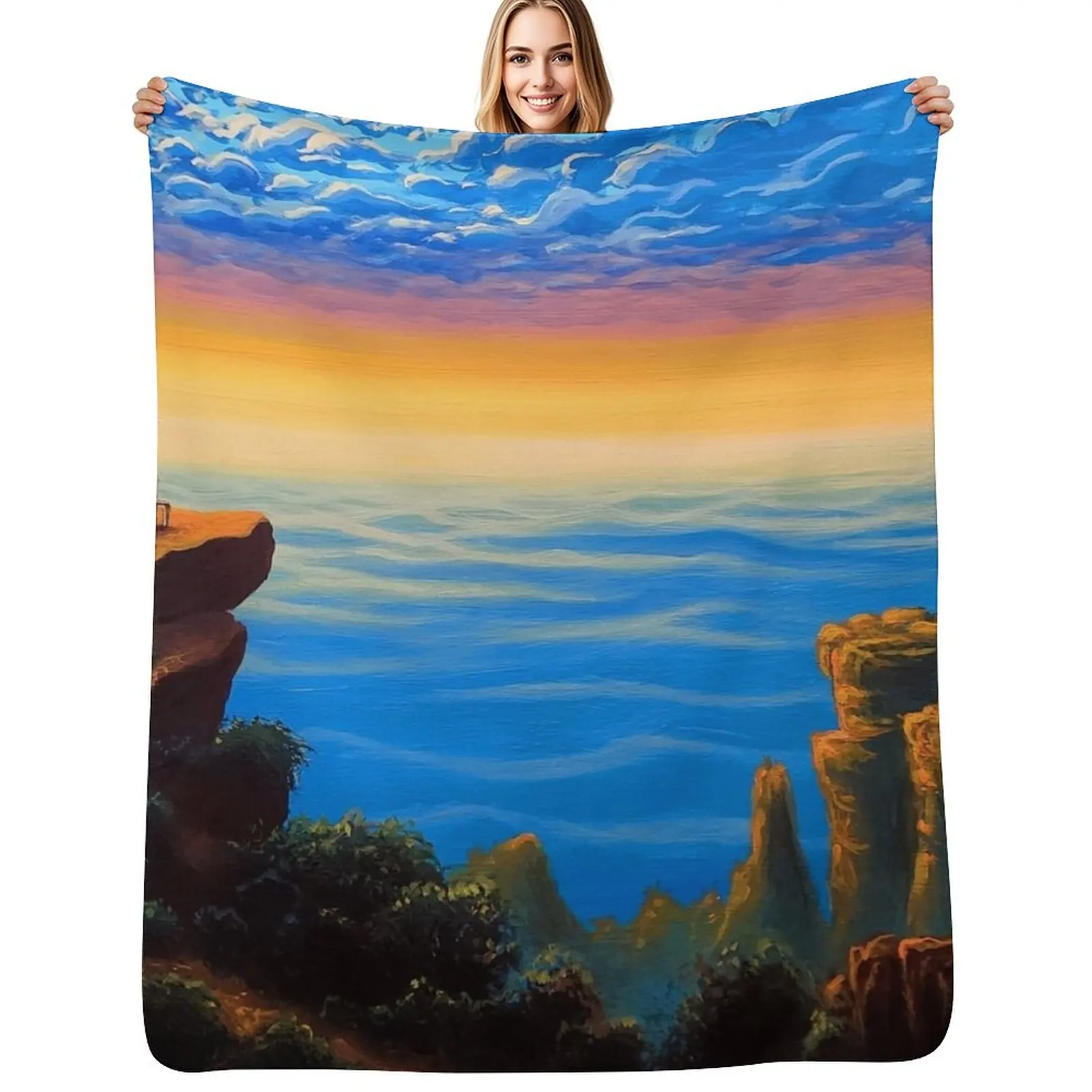 

Serenity Throw Blanket Thermal Hair Flannel Summer Blankets