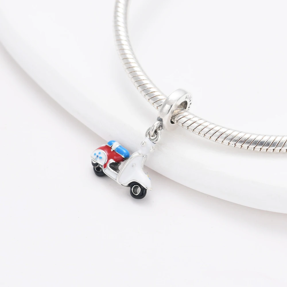 جديد 925 فضة أفضل صديق مجفف شعر سحر of ley 925 سلسلة مطرز صالح الأصلي قلادة سوار DIY بها بنفسك السيدات مجوهرات #4