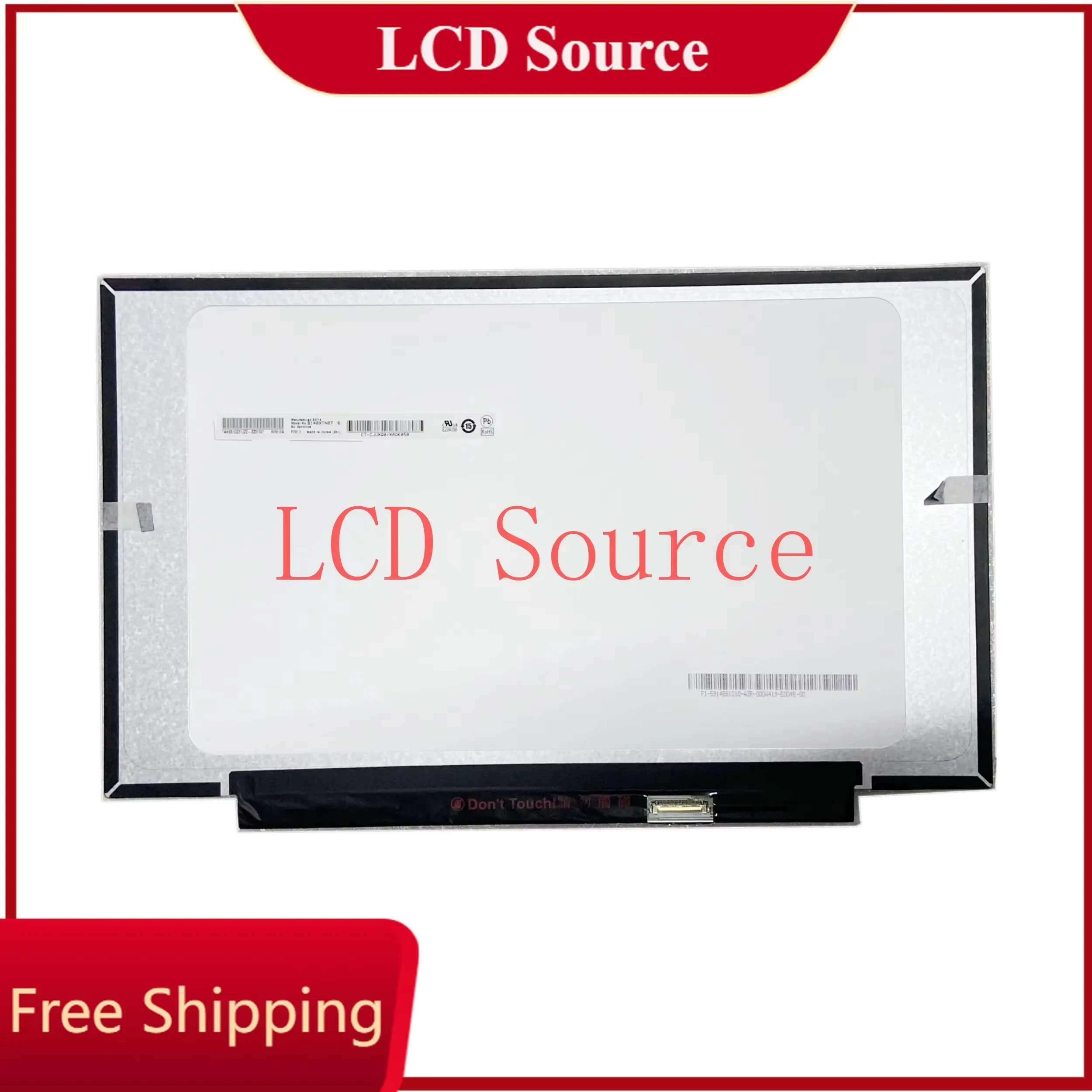B140XTN07.6 fit B140XTN07.3 B140XTN07.2 N140BGA-EB4 N140BGA-EA4 EDP 30 pin 1366x768 PANEL de pantalla LCD sin agujeros de tornillo