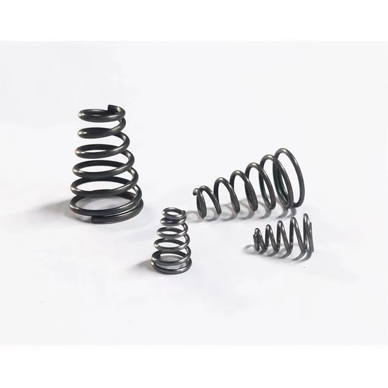 65Mn Spring Steel Tower Shaped Conical Battery Spring, Wire Diameter: 1.0mm-1.4mm, 10Pcs/Order, Support Customization