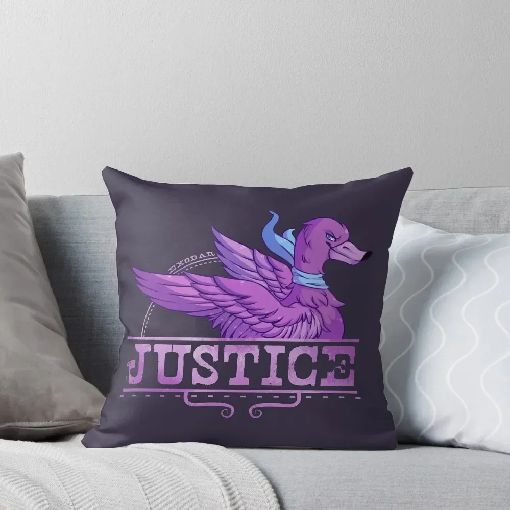 

Exodar the duck - JUSTICE Throw Pillow luxury decor pillowcases for sofa cushions Luxury Cushion Cover Custom Cushion pillow