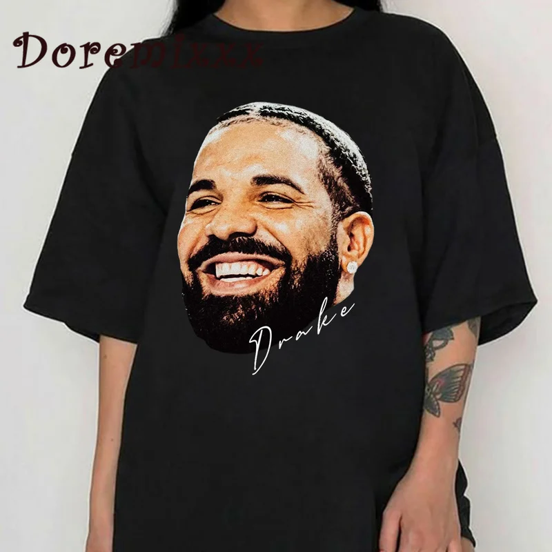 

Rapper Drake Hip Hop Graphic Tee Retro Vintage 90s Rap Streetwear Unisex T-shirt Funny T Shirts O Neck Tops 100% Cotton Tshirts