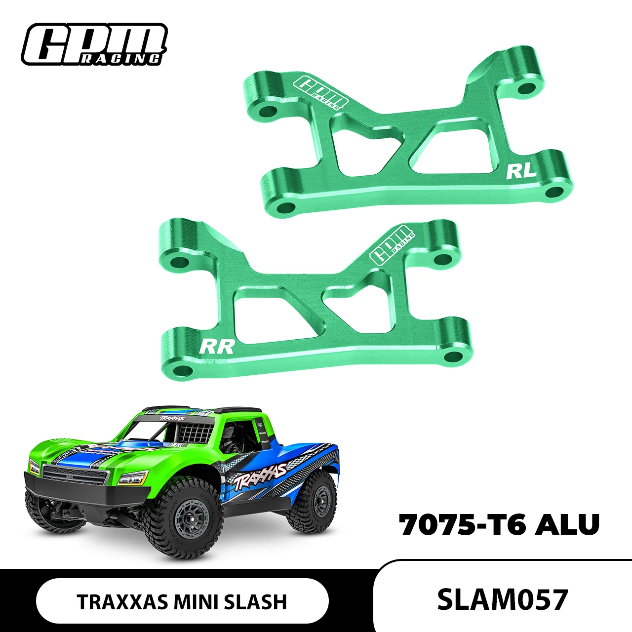 

GPM TRAXXAS Mini Slash 108164-1 для задних верхних рычагов подвески из сплава 7075-T6