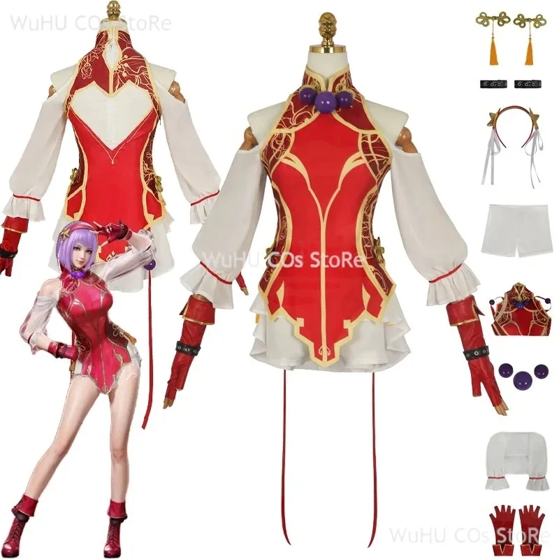 Cosplay Costume Game KOF NARAKA: BLADEPOINT Asamiya Athena Halloween Uniform Women Carnival Party Dress Outfitss;3,k8't,
