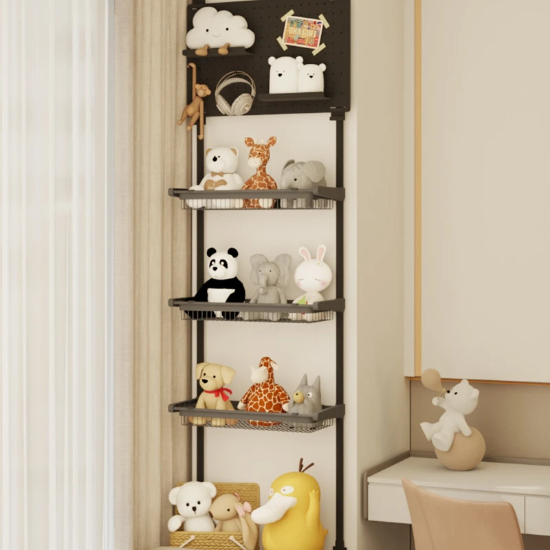 

Storage artifact windowsill renovation indomitable hole board basket children's doll bedroom rack