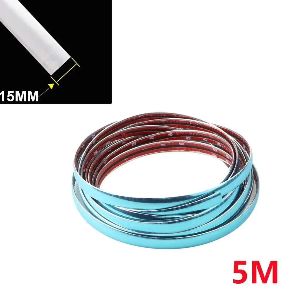 

New Window Frame Car Decorative Strip Car Exterior Trim Bright Strip Sticker Decorative Strip Electroplate 3M/5M Chrome Trim