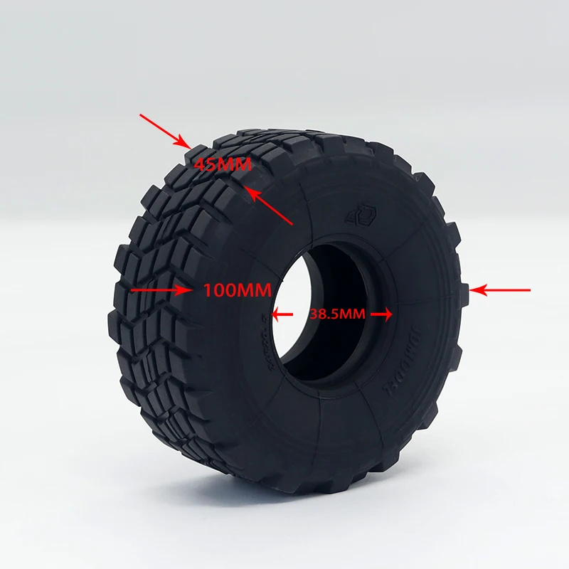 1 Pair JDM-190 Trailer XS45 Wide Tire For Tamiya Rc Truck Trailer Tipper For Remote Control Car Parts